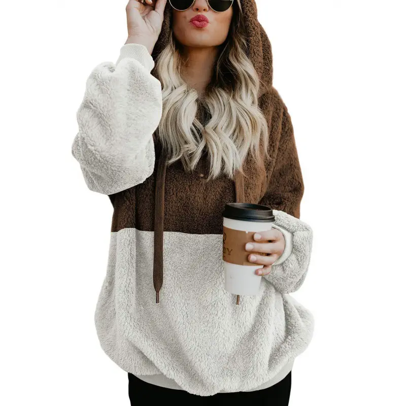 2024 Hot Selling Splicing Hooded Sweatshirt Jacket - Image 7