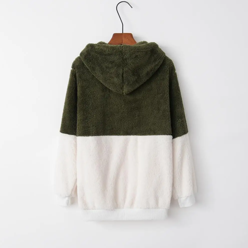 2024 Hot Selling Splicing Hooded Sweatshirt Jacket — feature 14