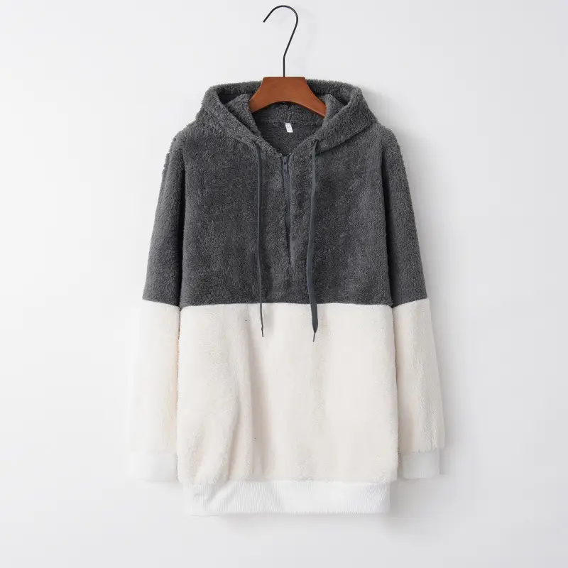 2024 Hot Selling Splicing Hooded Sweatshirt Jacket - Image 2