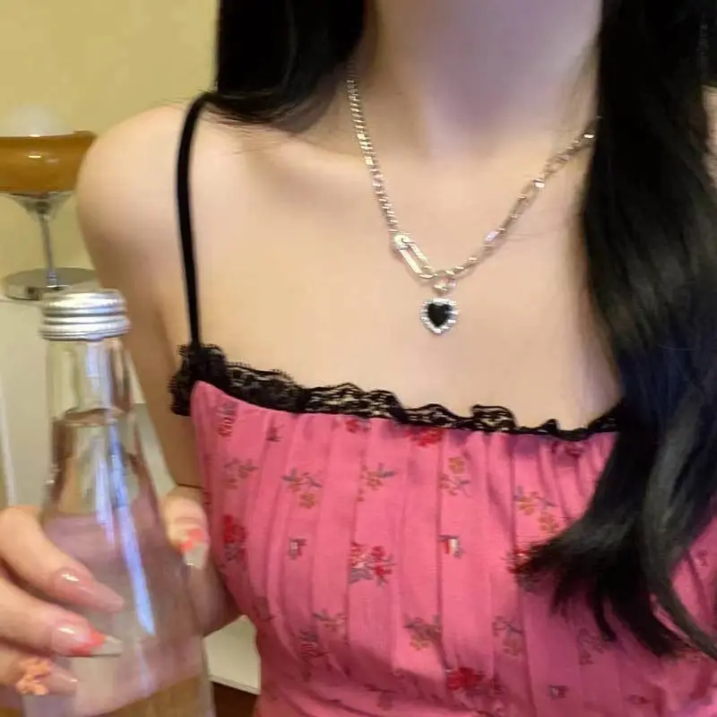 Candy Cat Necklace Women's Full Diamond Clavicle Chain - Image 2