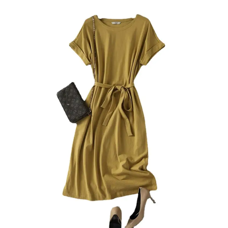 Women Summer Dress Tummy Concealing Slimming Plus Size