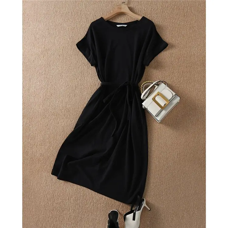 Women Summer Dress Tummy Concealing Slimming Plus Size — feature 15