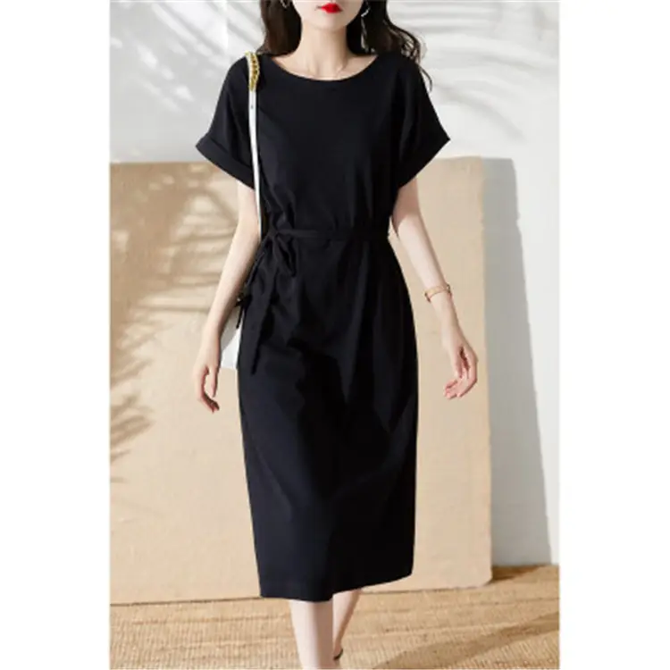 Women Summer Dress Tummy Concealing Slimming Plus Size — feature 3