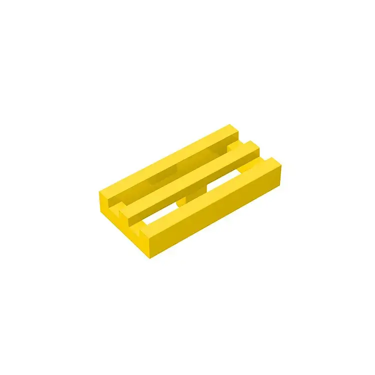 Yellow 2412 Compatible Grid Plate for LEGO 30244 - Image 5
