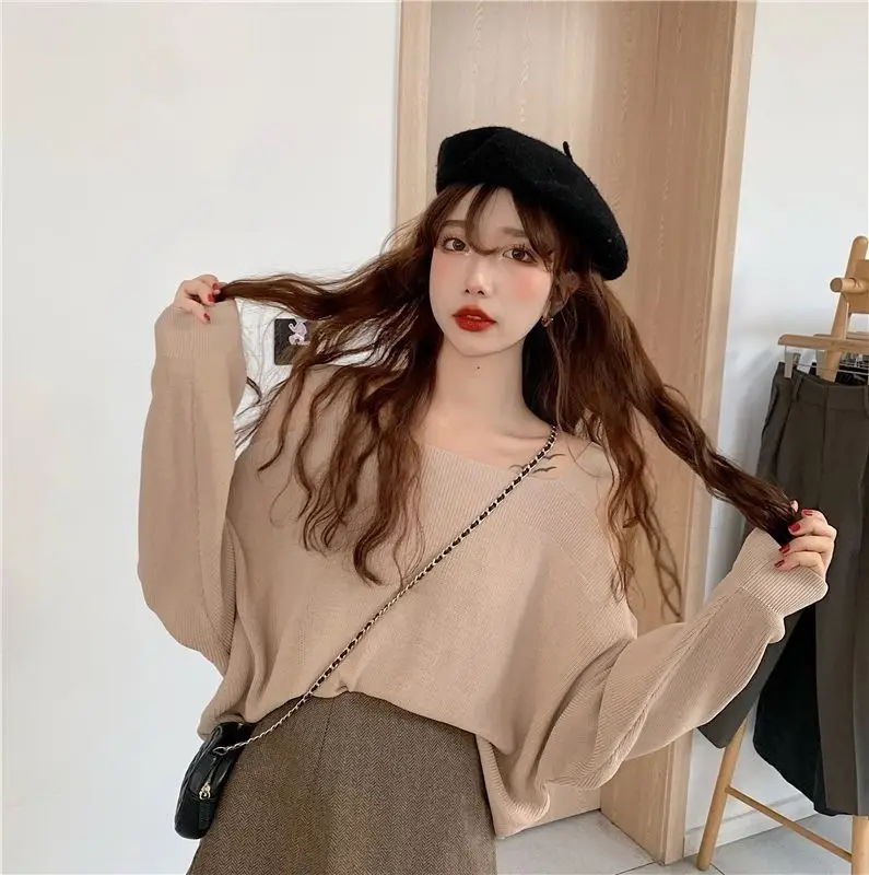 Women Off-Shoulder Long Sleeve Knitwear Top Spring 2025 — feature 17