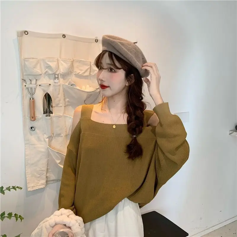 Women Off-Shoulder Long Sleeve Knitwear Top Spring 2025 — feature 6