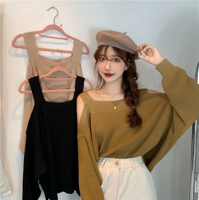 Women Off-Shoulder Long Sleeve Knitwear Top Spring 2025 — feature 9