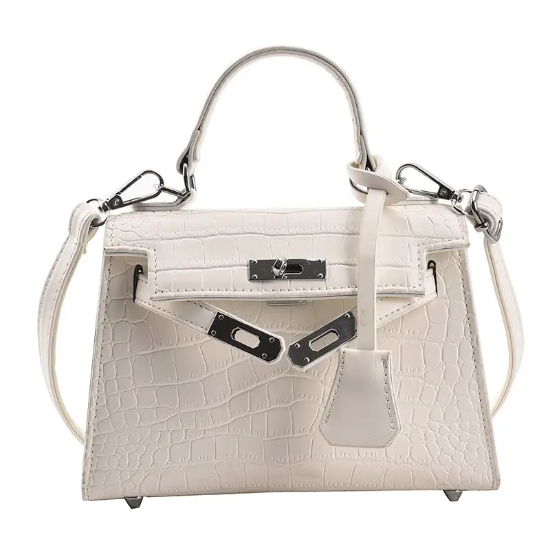 Light Blue Croc Leather Shoulder Bag Women 2023 - Image 10