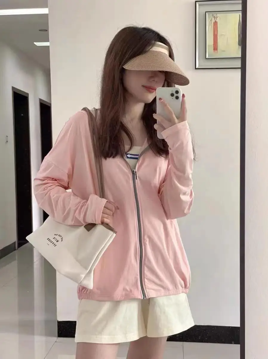 Women Ice Silk Sun Protection Coat White 2022 — feature 7