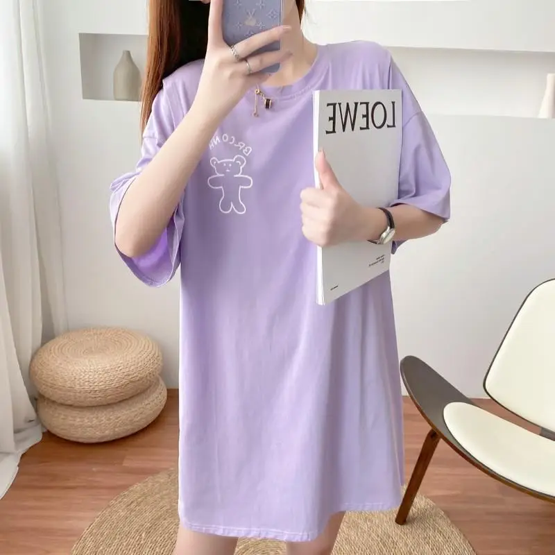 Maternity T-Shirt with Breastfeeding Design White - Image 2