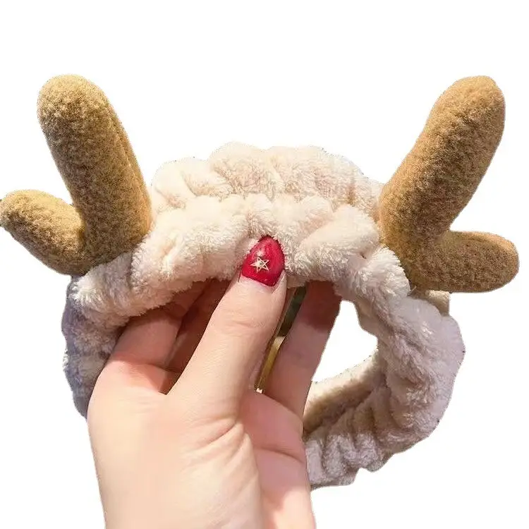 Cute Heart Face Wash Hair Band for Girls