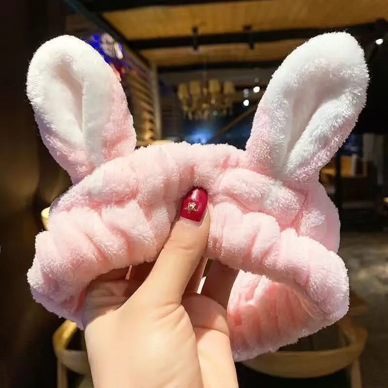 Cute Heart Face Wash Hair Band for Girls