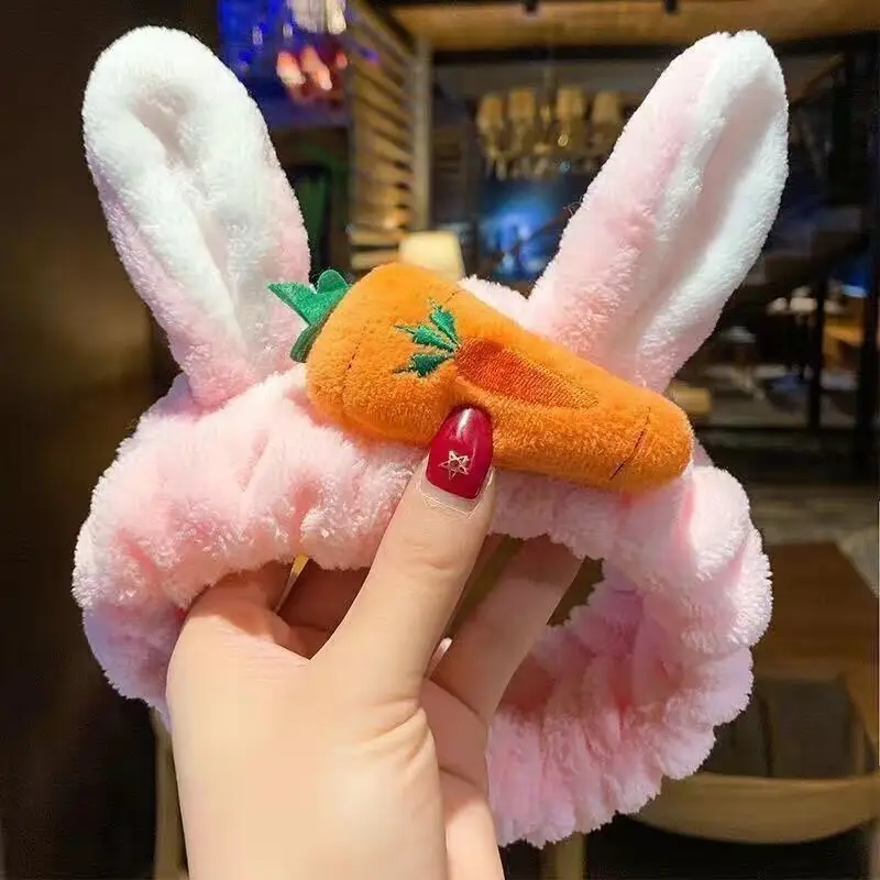 Cute Heart Face Wash Hair Band for Girls