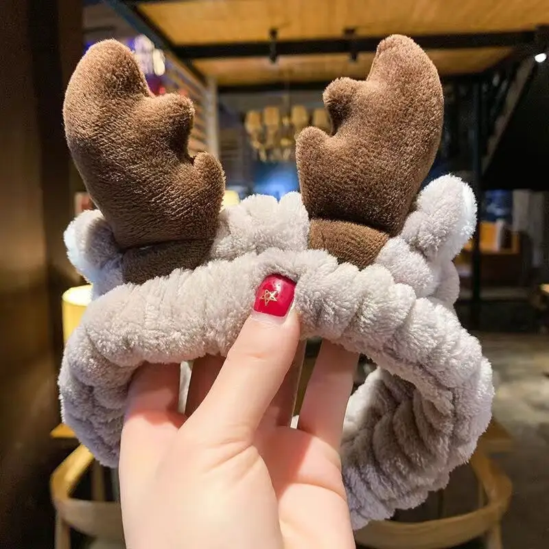Cute Heart Face Wash Hair Band for Girls