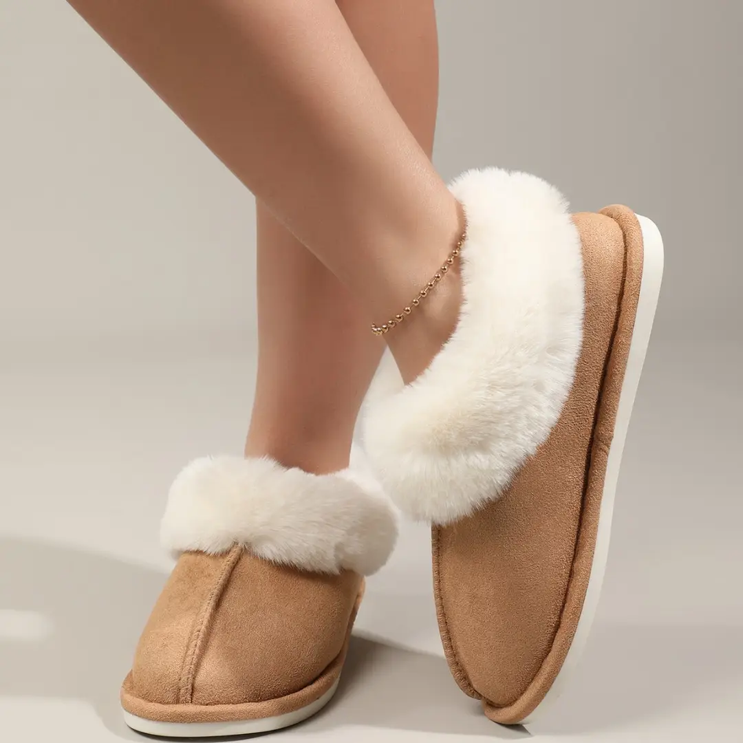 530 Cross-Border E-Commerce Amazon Hair-Catching Mouth Enlarged Home Bag and Men's Indoor and Outdoor Warm Cotton Slippers and Cotton Shoes