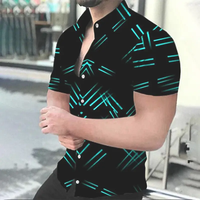 Men Digital Printed Lapp Shirt with Saxel Design - Image 28
