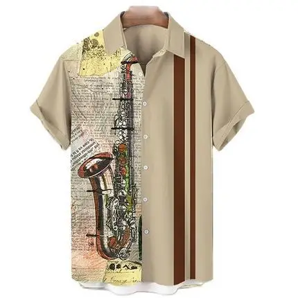 Men Digital Printed Lapp Shirt with Saxel Design - Image 31
