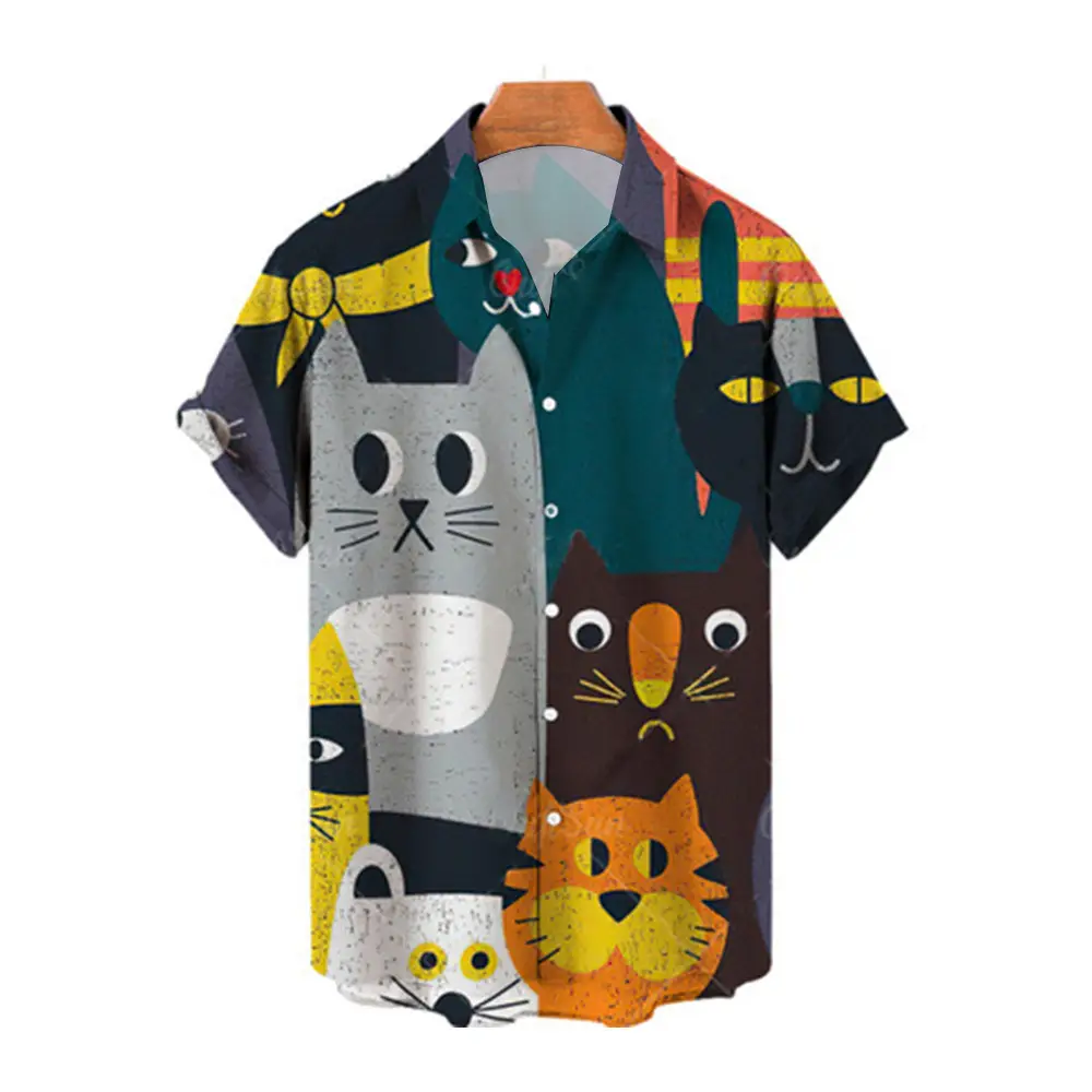 Men Digital Printed Lapp Shirt with Saxel Design - Image 25