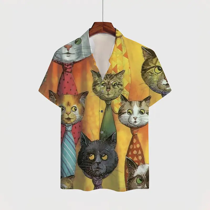 Men Digital Printed Lapp Shirt with Saxel Design - Image 14