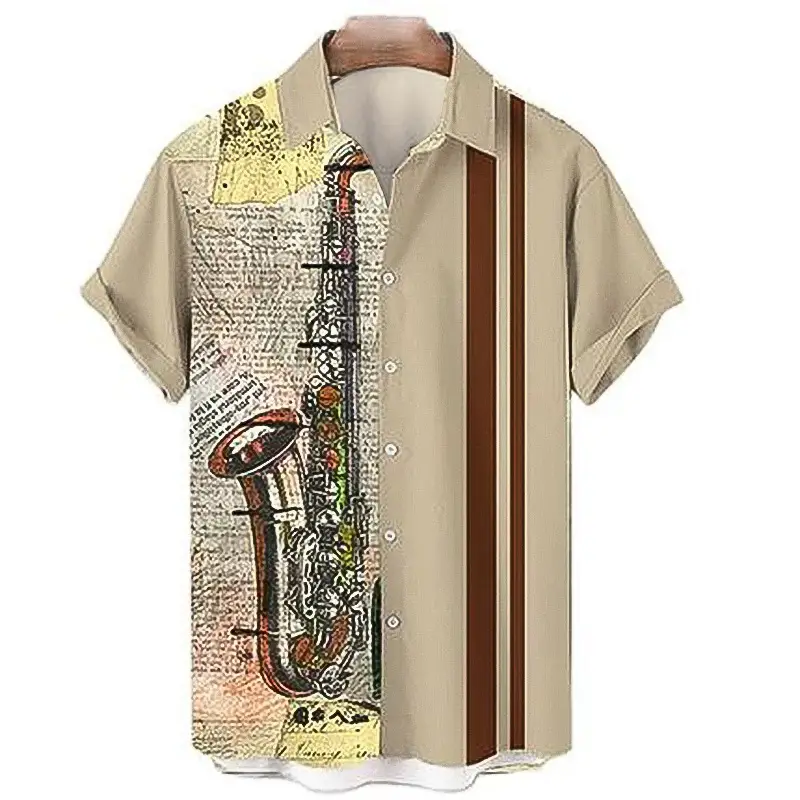 Men Digital Printed Lapp Shirt with Saxel Design - Image 17