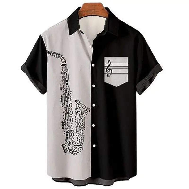 Men Digital Printed Lapp Shirt with Saxel Design - Image 18