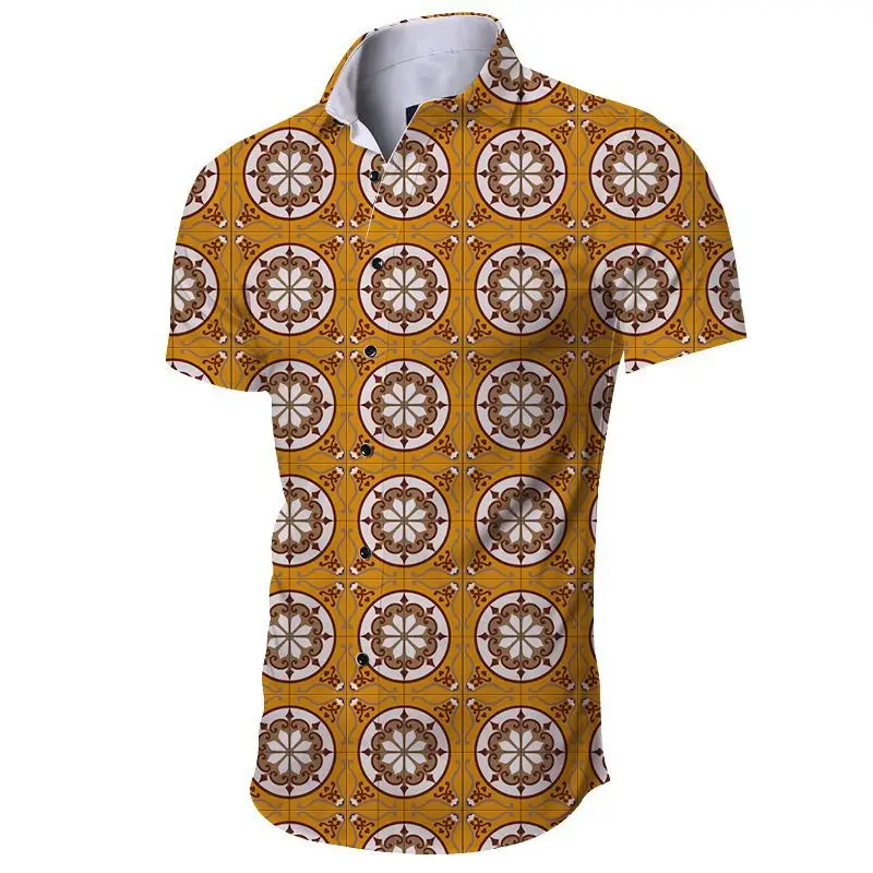 Men Digital Printed Lapp Shirt with Saxel Design - Image 8