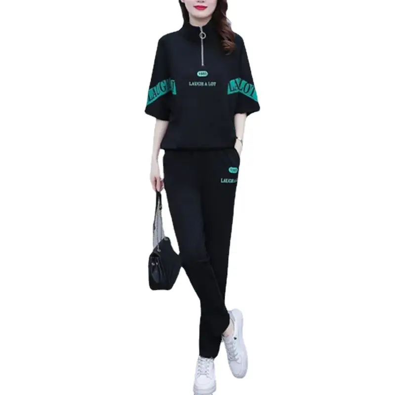 2026 Summer Black Casual Women's 2-Piece Set - Image 7