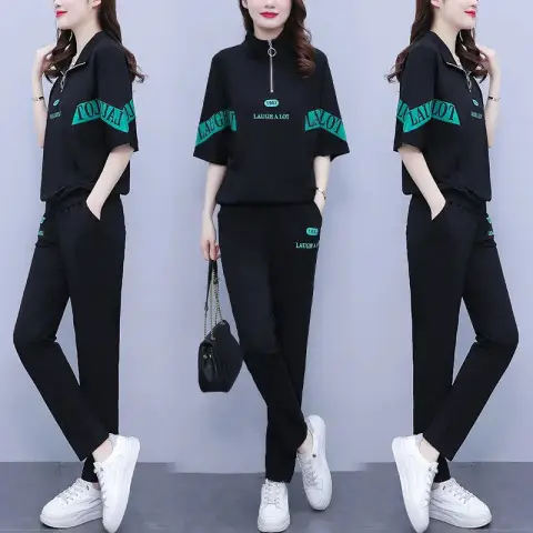 2026 Summer Black Casual Women's 2-Piece Set - Image 2