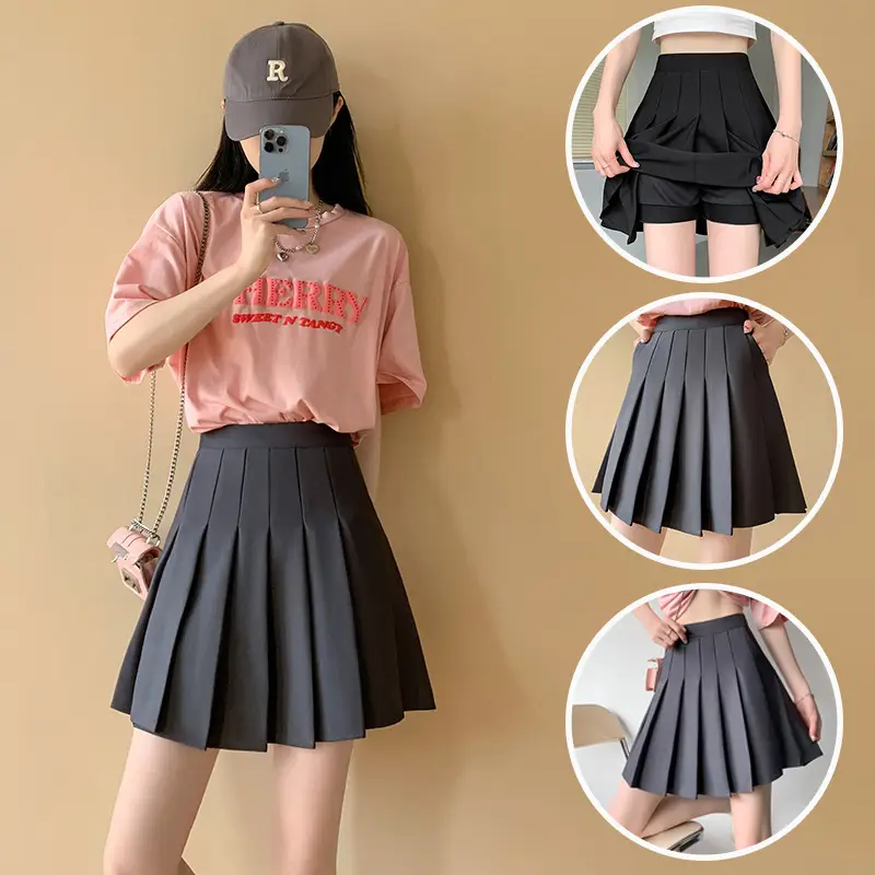 Elastic Pleated Skirt Women's Half Skirt Summer Wear 2026 - Image 8
