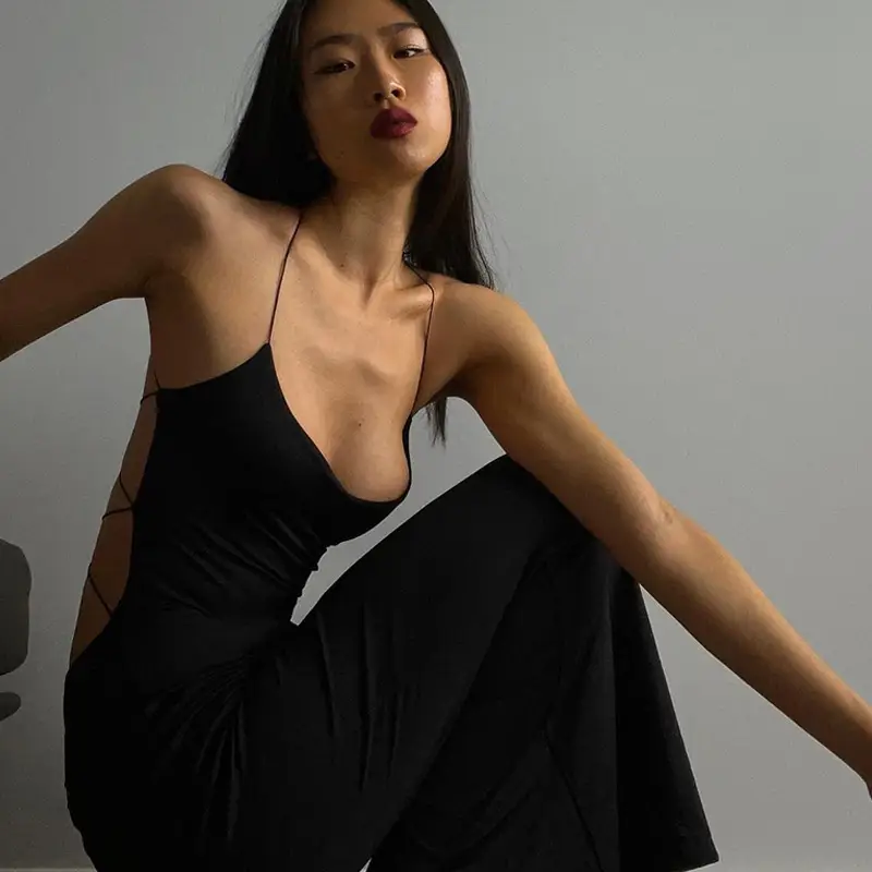 Black Backless Slim Fit Dress for Women 2025 โ feature 5