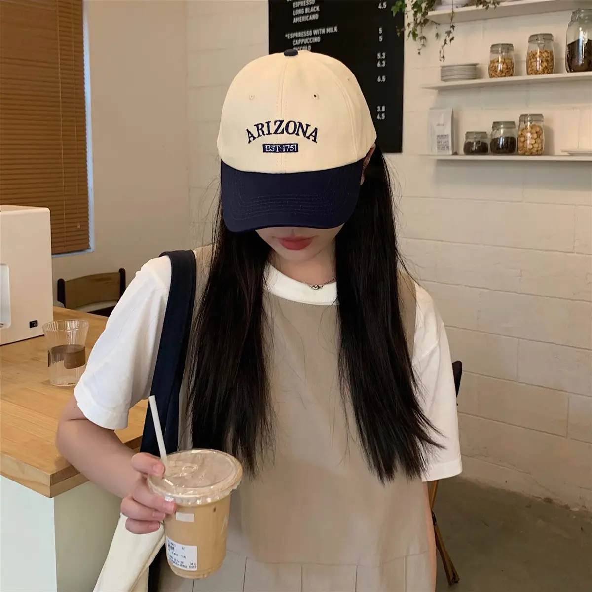 Women Linen Cap Retro Green Sun Protection