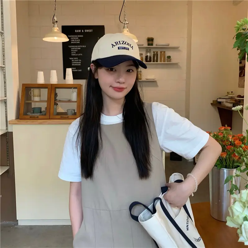 Women Linen Cap Retro Green Sun Protection — feature 17