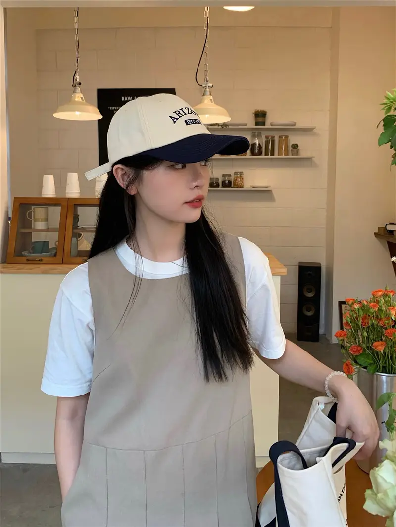 Women Linen Cap Retro Green Sun Protection — feature 7