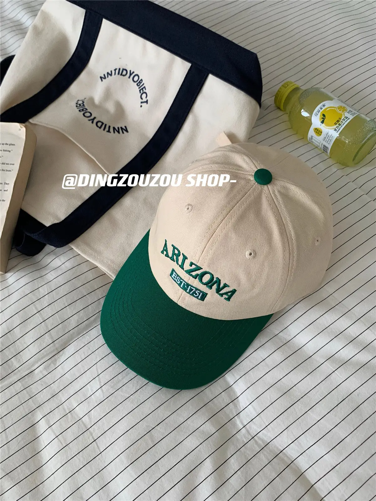 Women Linen Cap Retro Green Sun Protection - Image 5