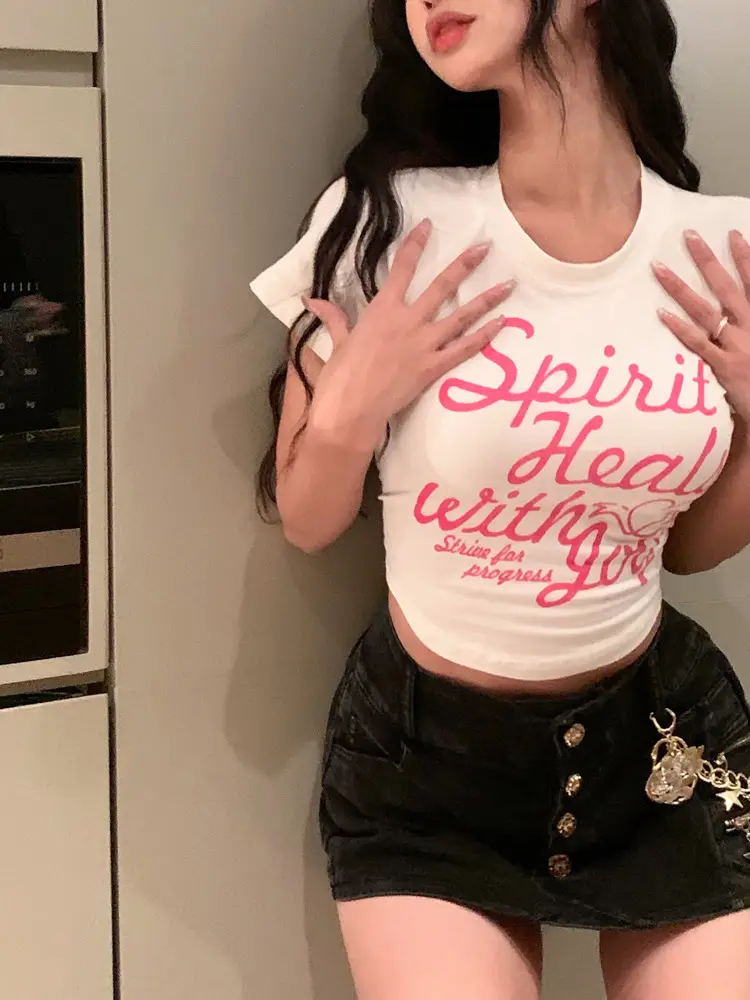 Women Spirit Heals With You Printed T-Shirt White - Image 2