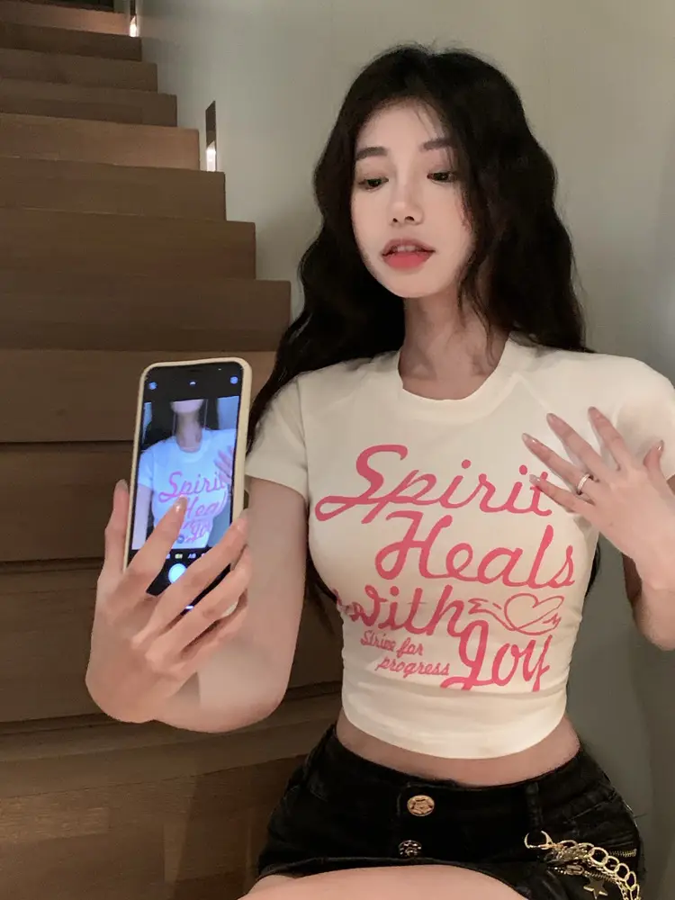 Women Spirit Heals With You Printed T-Shirt White — feature 6