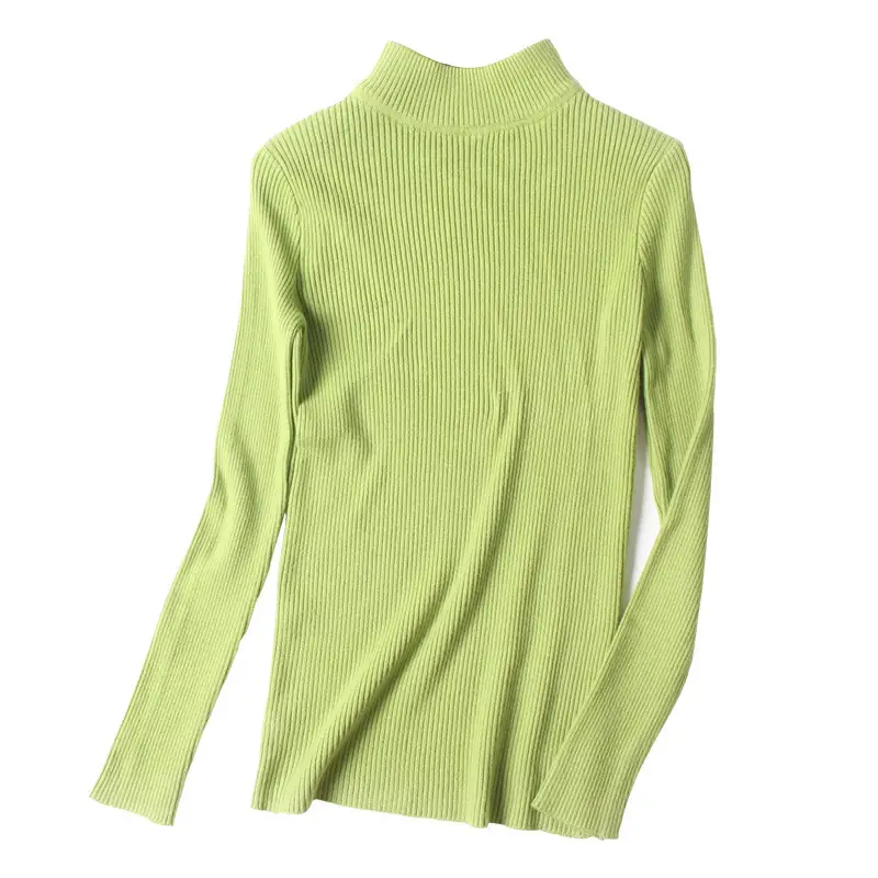 Women's Slim Fit Warm Knitted Sweater Blue - Image 14