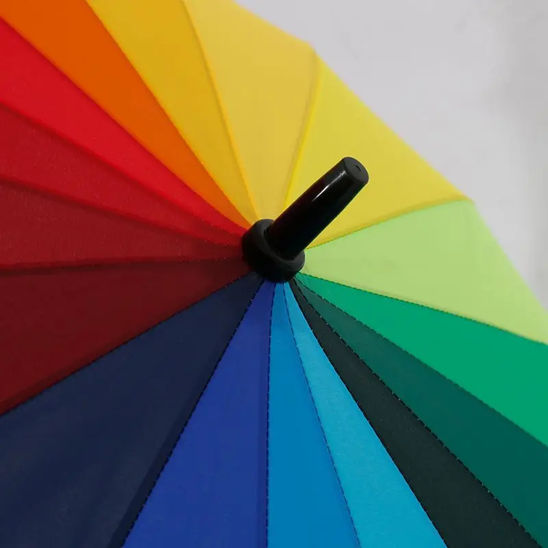 16-strand Rainproof Umbrella Blue 110cm Large