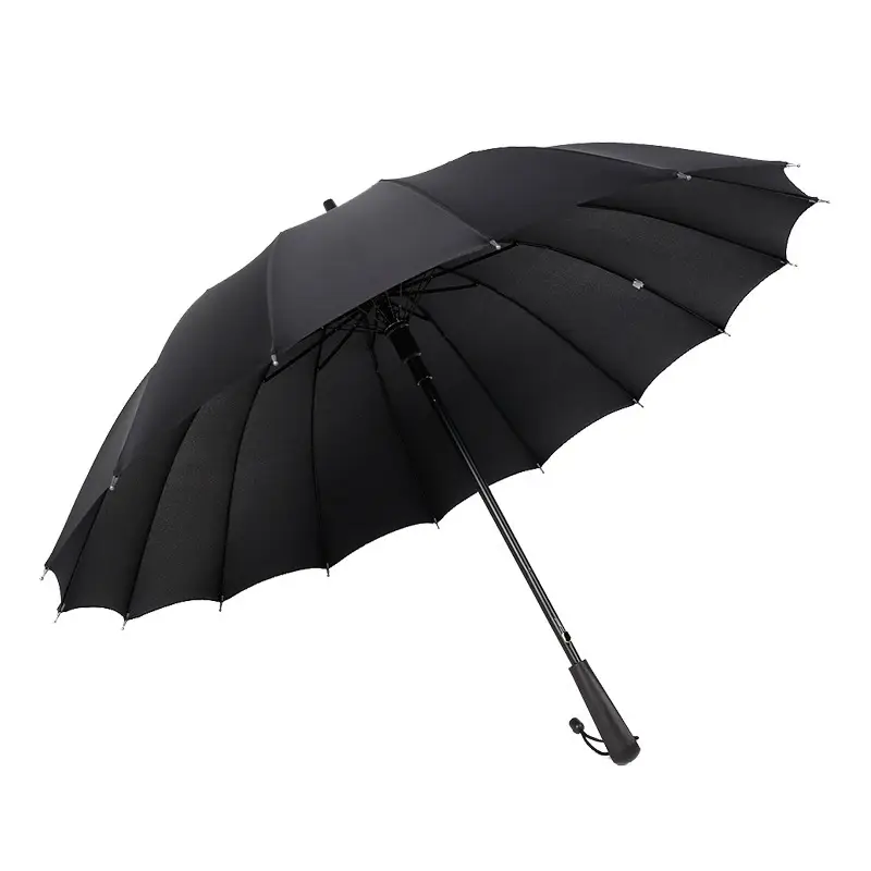 16-strand Rainproof Umbrella Blue 110cm Large