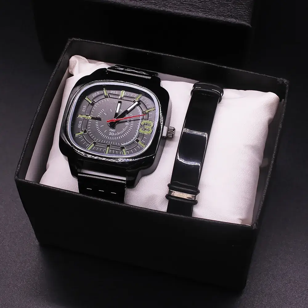 Men's Cross-Border Boxed Bracelet Watch Set - Image 2