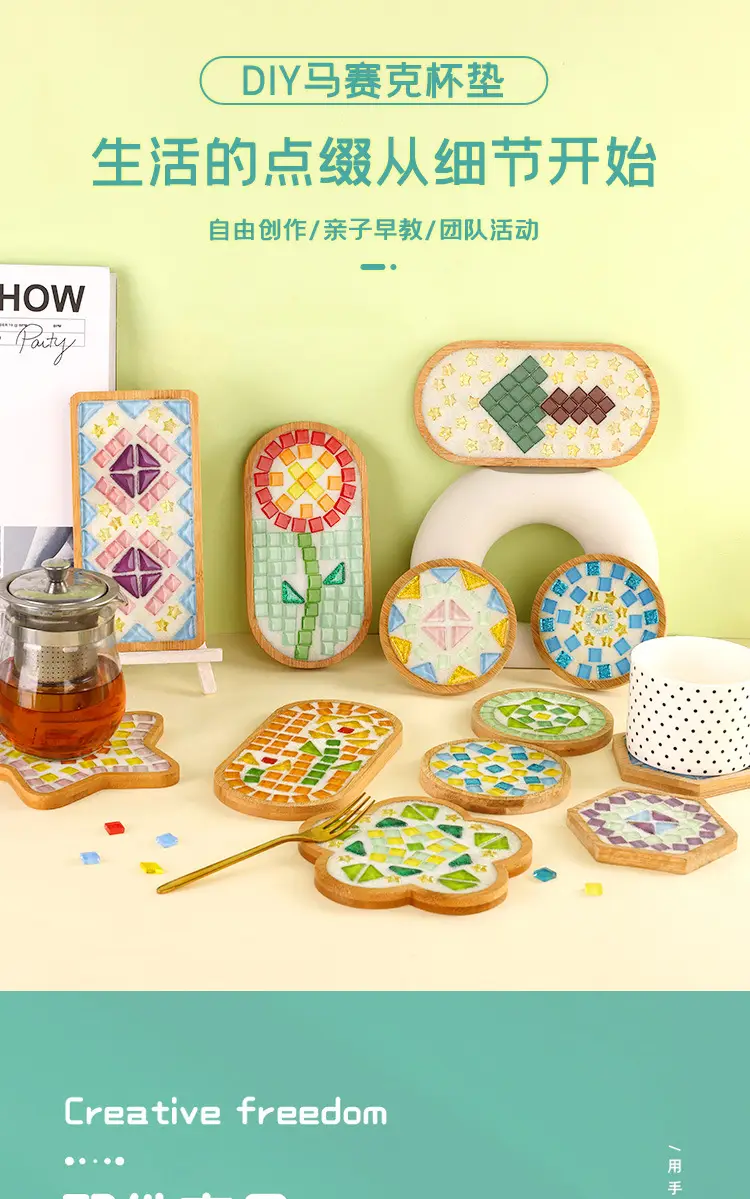DIY Mosaic Coffee Coaster for Kids & Adults — feature 1