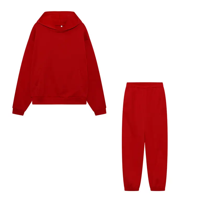 Women's Blue Hoodie & Pants Sweatshirt Set Winter Casual — feature 18