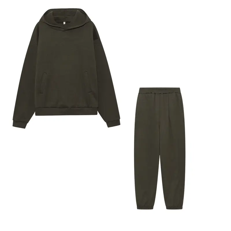 Women's Blue Hoodie & Pants Sweatshirt Set Winter Casual — feature 22