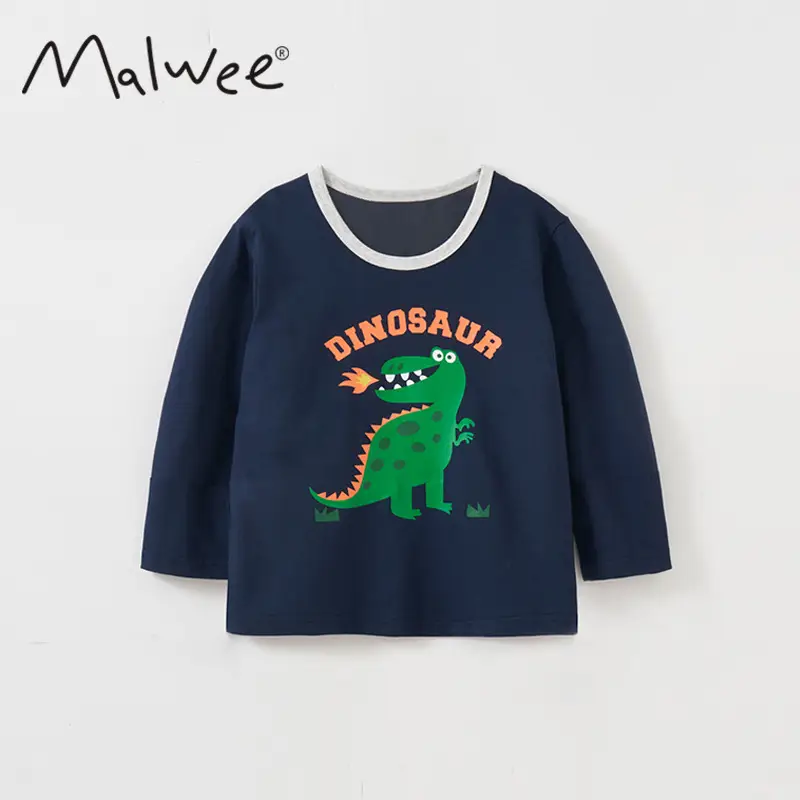 Malwee Boys Long Sleeve Printed T-Shirt Mint Green - Image 11
