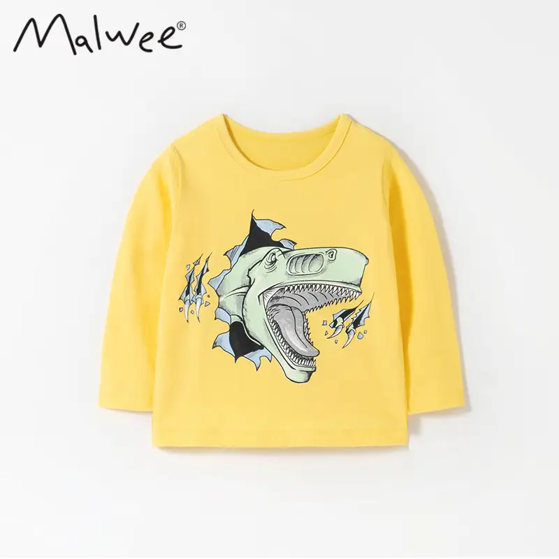 Malwee Boys Long Sleeve Printed T-Shirt Mint Green - Image 14