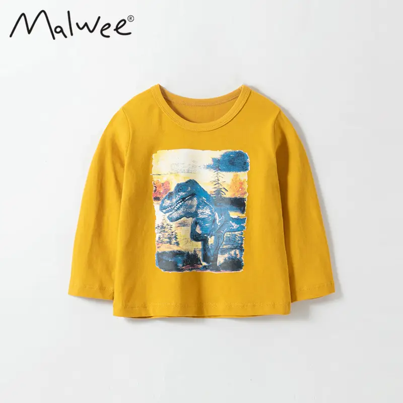 Malwee Boys Long Sleeve Printed T-Shirt Mint Green - Image 16