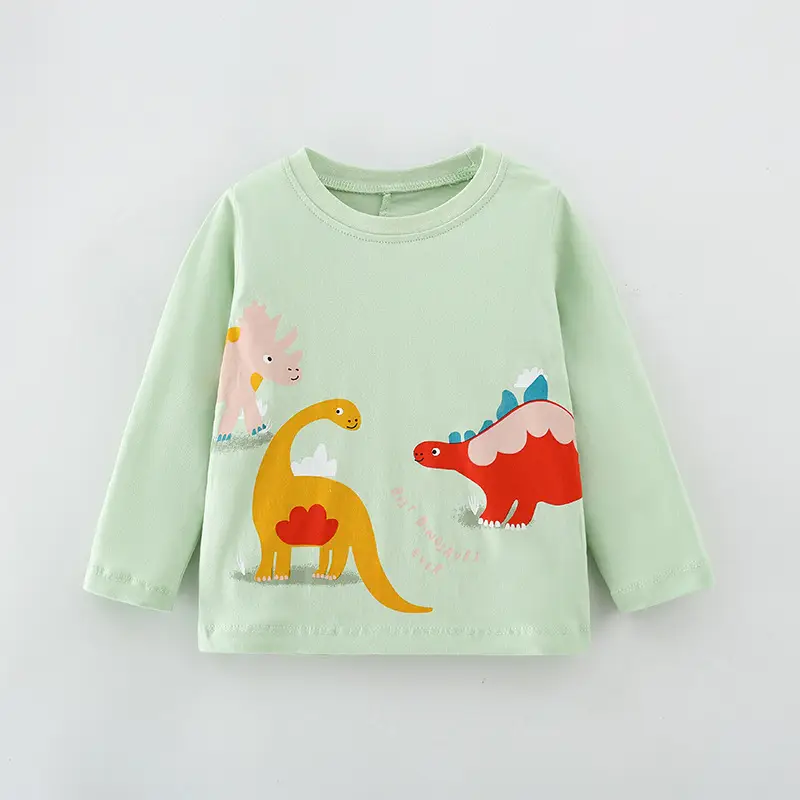 Malwee Boys Long Sleeve Printed T-Shirt Mint Green - Image 19