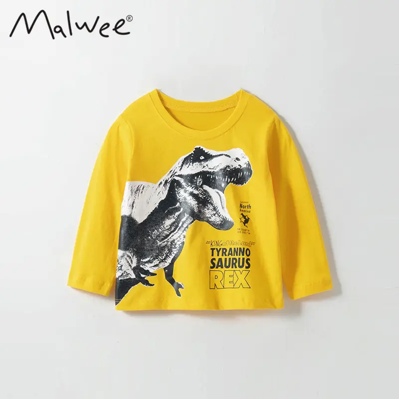 Malwee Boys Long Sleeve Printed T-Shirt Mint Green - Image 3