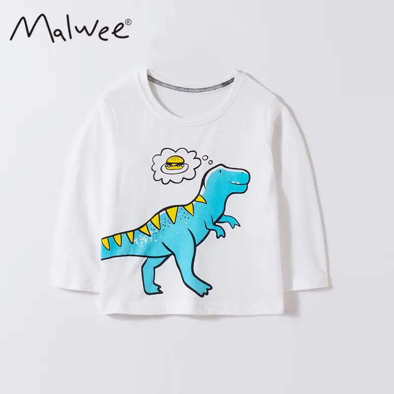 Malwee Boys Long Sleeve Printed T-Shirt Mint Green - Image 6