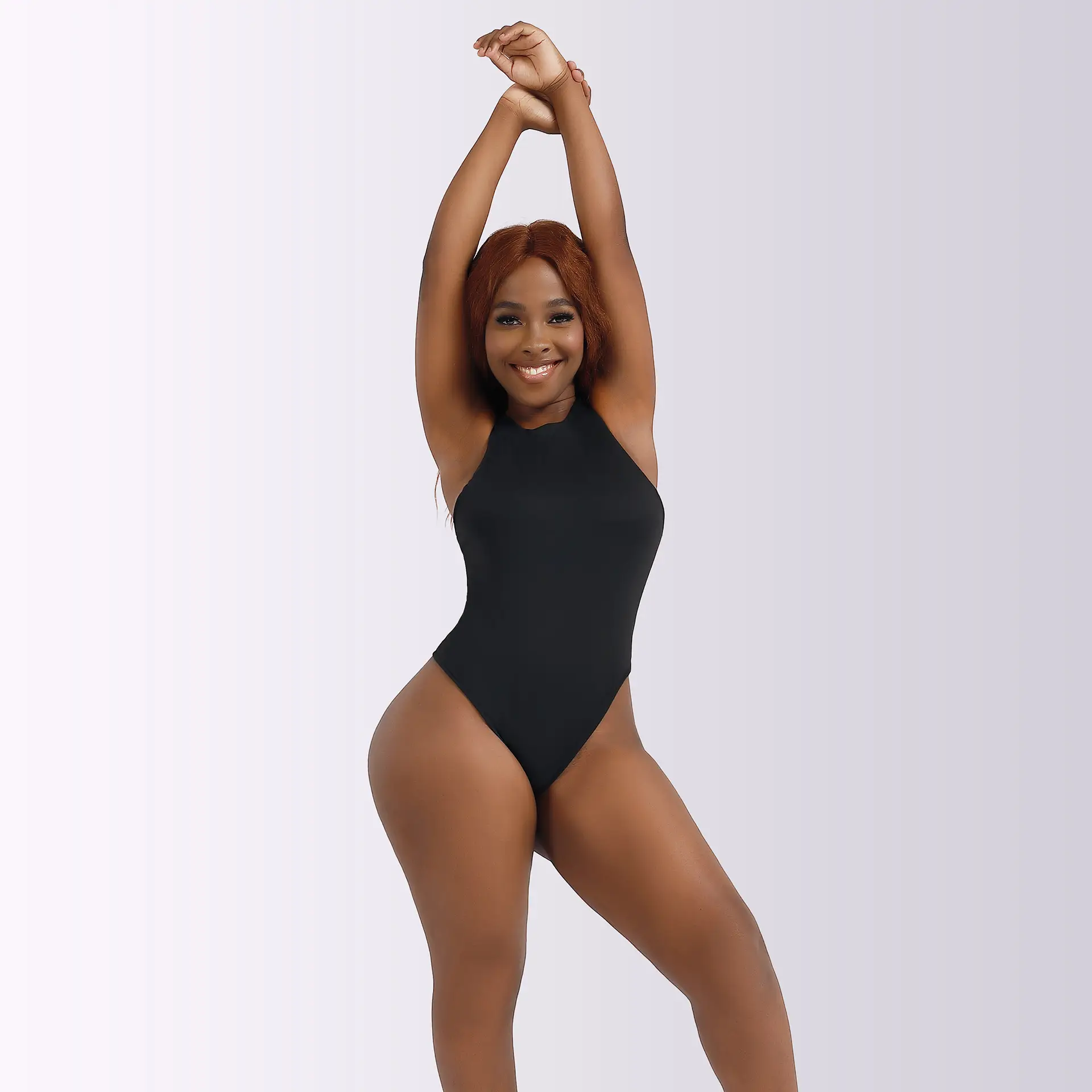Women's Tight Fitting Sleeveless Jumpsuit Solid Color — feature 18
